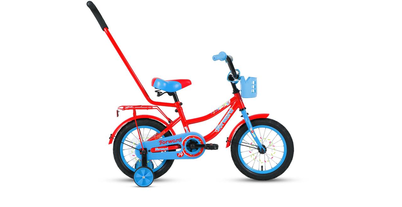 Велосипед детский Forward Funky 14 красный/голубой - фото 1 - id-p150379494