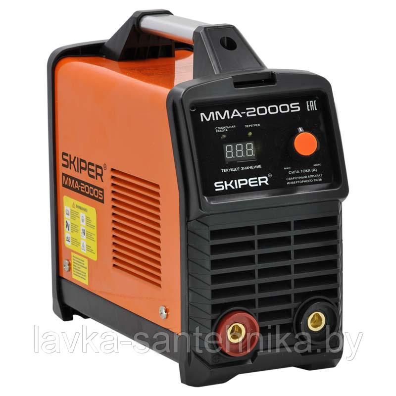 Инвертор сварочный SKIPER ММА-2000S (160-260 В, LED диспл., 120А, 1,6-2,5 мм, электрост. от 6,0 кВт) - фото 2 - id-p150384182