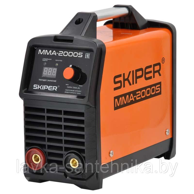 Инвертор сварочный SKIPER ММА-2000S (160-260 В, LED диспл., 120А, 1,6-2,5 мм, электрост. от 6,0 кВт) - фото 3 - id-p150384182