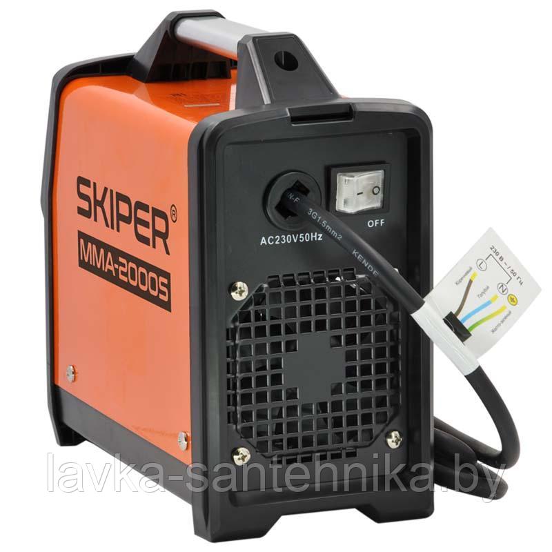Инвертор сварочный SKIPER ММА-2000S (160-260 В, LED диспл., 120А, 1,6-2,5 мм, электрост. от 6,0 кВт) - фото 4 - id-p150384182