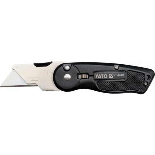 " Нож с выдвижным трапециевидным лезвием SK5, Al ""Yato" YT-76060