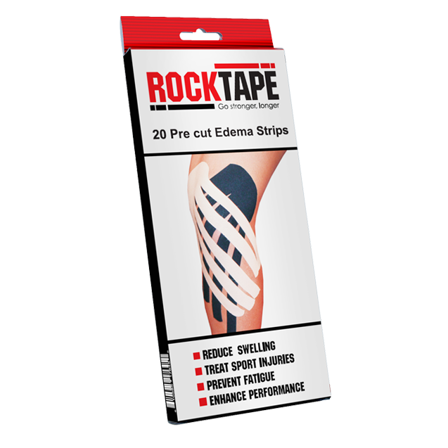 Кинезио тейп ROCKTAPE EDEMA STRIP 10cм*25см (20 шт), бежевый