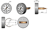 Термометр ТБП63/Тр50-(0-120)С, фото 2