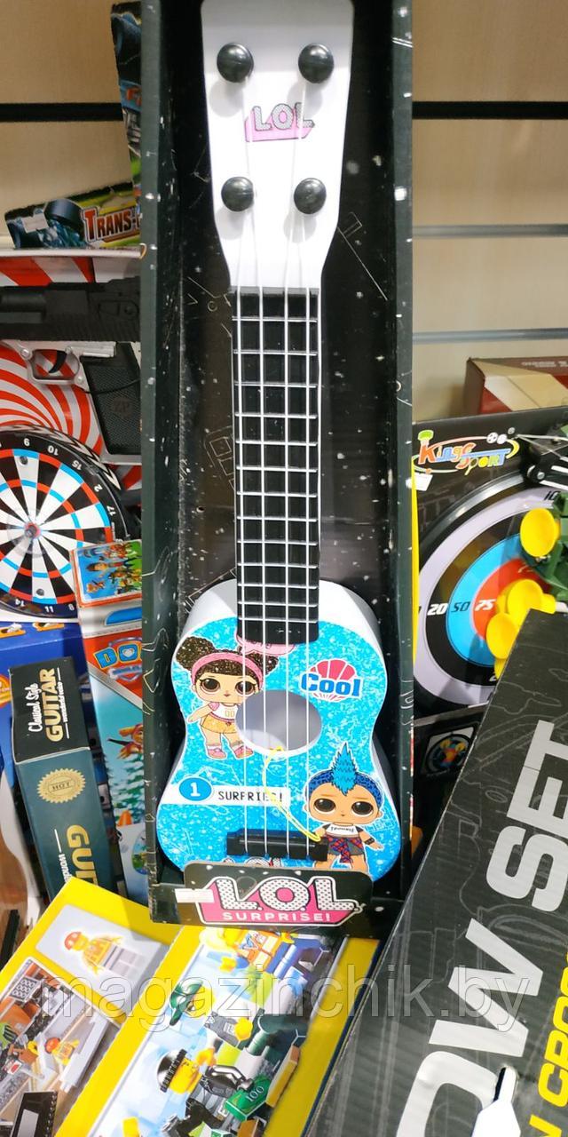 Детская гитара для девочек Лол 009-2, 42 см