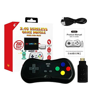 Игровая приставка денди 8 bit mini (620 игр) + 2 беспроводных джойстика, фото 2