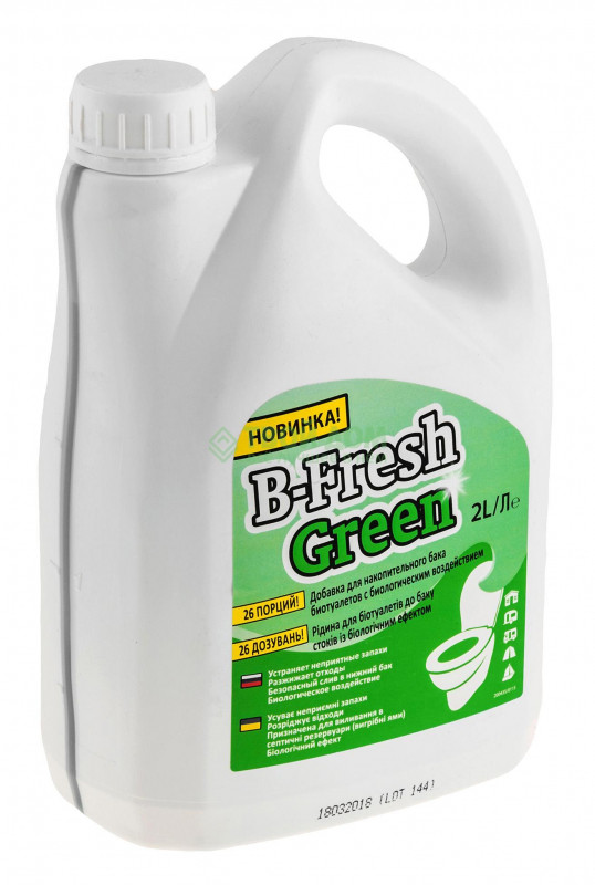Жидкость для нижнего бака Thetford B-Fresh Green 2 л (бактерии) - фото 1 - id-p150399468