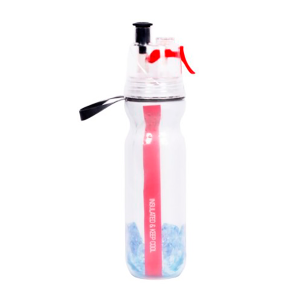 Спортивная бутылка для воды с распылителем (500 мл) Красный