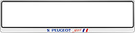 Рамка номерного знака Peugeot Sport