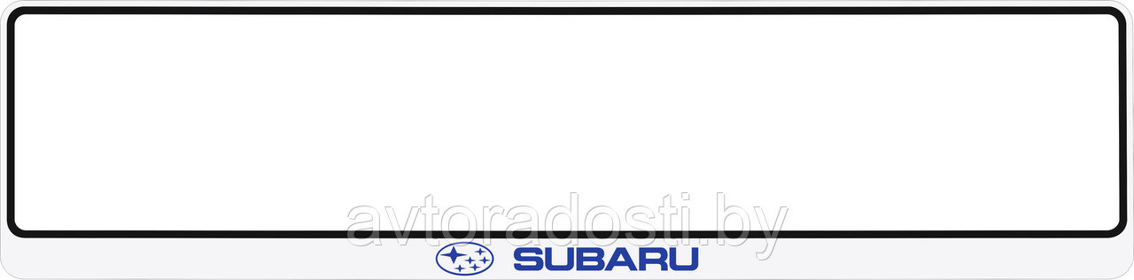 Рамка номерного знака  Subaru