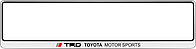 Рамка номерного знака Toyota TRD TOYOTA MOTOR SPORTS