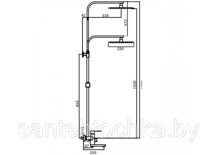 Душевая система Frap F24802 - фото 5 - id-p150404862