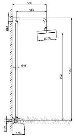 Душевая система Frap F2426 - фото 2 - id-p150404870