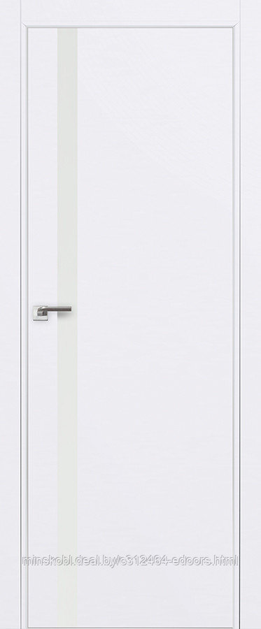 Дверь межкомнатная 6E белый лак 800*2000 Аляска матовая с 4-х сторон Eclipse 190