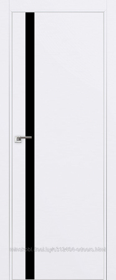 Дверь межкомнатная 6E черный лак 800*2000 Аляска матовая с 4-х сторон Eclipse 190