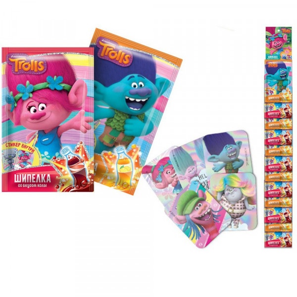 Шипучка TROLLS со вкусом колы лимонада ШИПЕЛКА 5г - фото 1 - id-p150429652