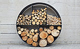 Круглая стойка для складирования и хранения дров (Дровница из листа круглая) Ф950х250мм, фото 2