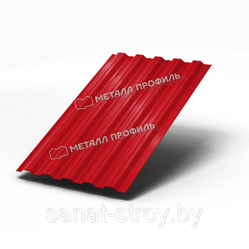 Профилированный лист НС-35x1000-A (ПЭ-01-3020-0,45) RAL 3020 Красный насыщенный