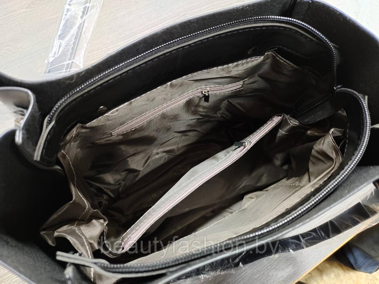 Набор сумок 4 в 1 модель 357 (серый) - фото 3 - id-p150437362