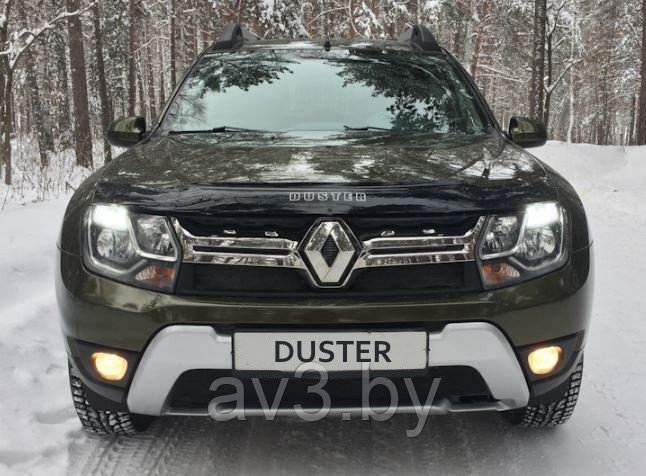 Дефлектор капота Renault Duster 2010-2021 [RL22] / Рено Дастер (VT52)