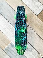 Скейтборд PENNY BOARD Пенниборд принт 22'' Свет принт зелёный, фото 1