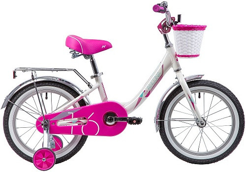 Велосипед детский Novatrack Ancona 16" розовый/белый - фото 1 - id-p150445109