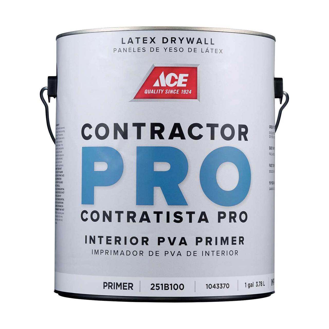 Белый акрилового латексный грунт Ace Contractor Pro PVA Primer