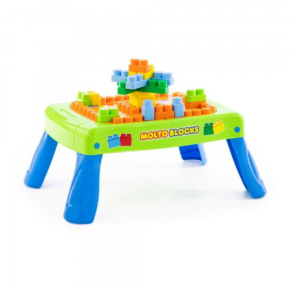 Детский игровой набор с конструктором с элементом вращения (20 элементов) в коробке (зелёный) арт. 57990 - фото 2 - id-p144799885