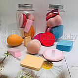 Многофункциональный набор спонжей для макияжа в пластиковом боксе  (цвет Микс), 9 штук., фото 3