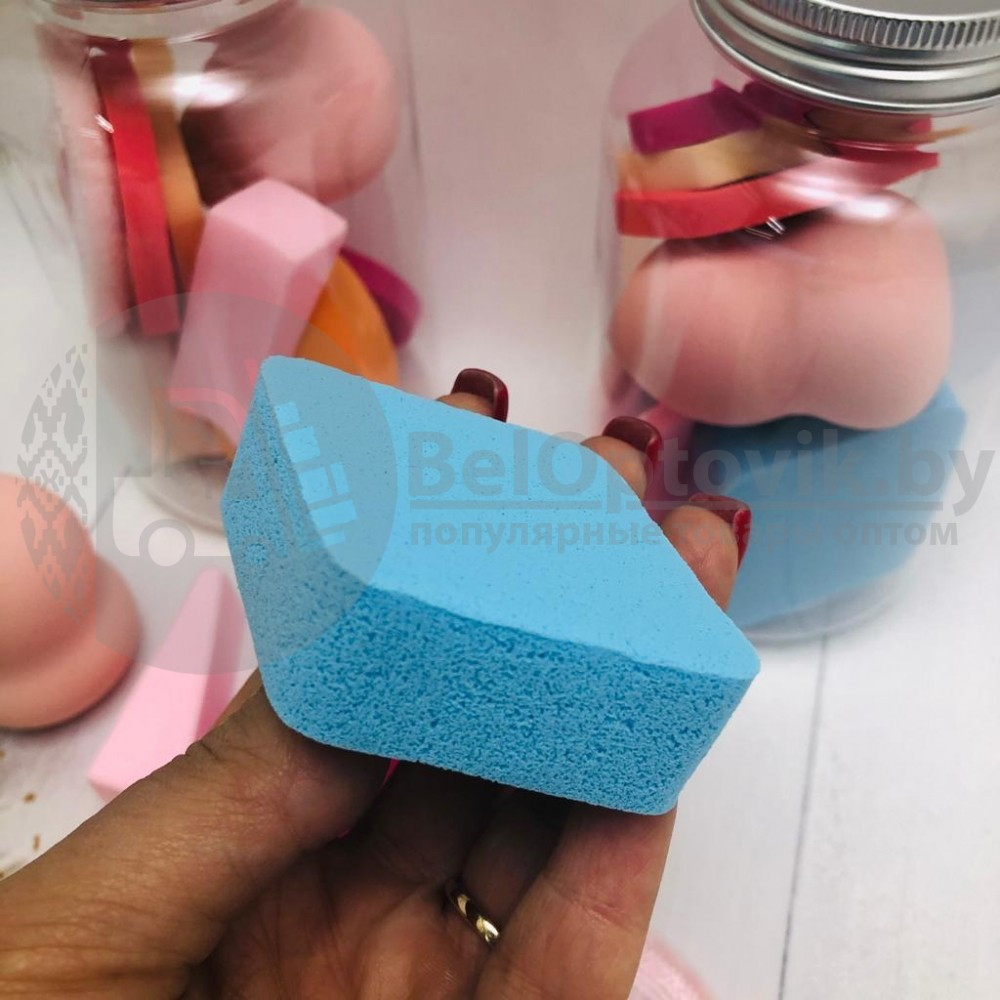 Многофункциональный набор спонжей для макияжа в пластиковом боксе (цвет Микс), 9 штук. - фото 6 - id-p150465890