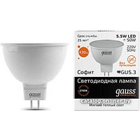 Светодиодная лампа Gauss Elementary Led GU5.3 5.5Вт 3000K 13516