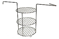 Решетка 3-ех ярусная большая с бортами для Тандыра