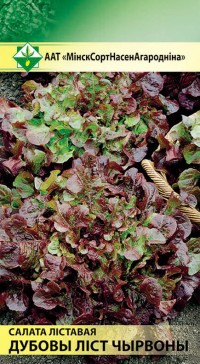 Семена Салат листовой Дубовый лист красный (0.8 гр) МССО - фото 1 - id-p150474328