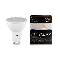 Лампа Gauss LED MR16 GU10-dim 5W 3000K диммируемая