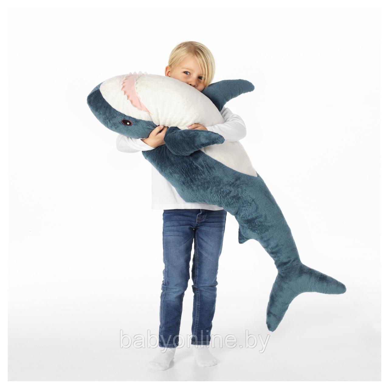 Мягкая игрушка Акула 100 см синяя - фото 4 - id-p150518409