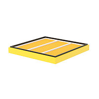 Пыльцесборник корпусной, окрашенный, на 12 рамок yellow