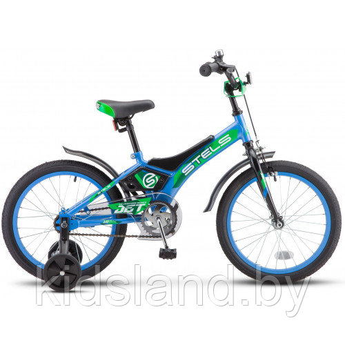 Детский Велосипед Stels Jet 16" (голубой/зеленый) - фото 2 - id-p150533501