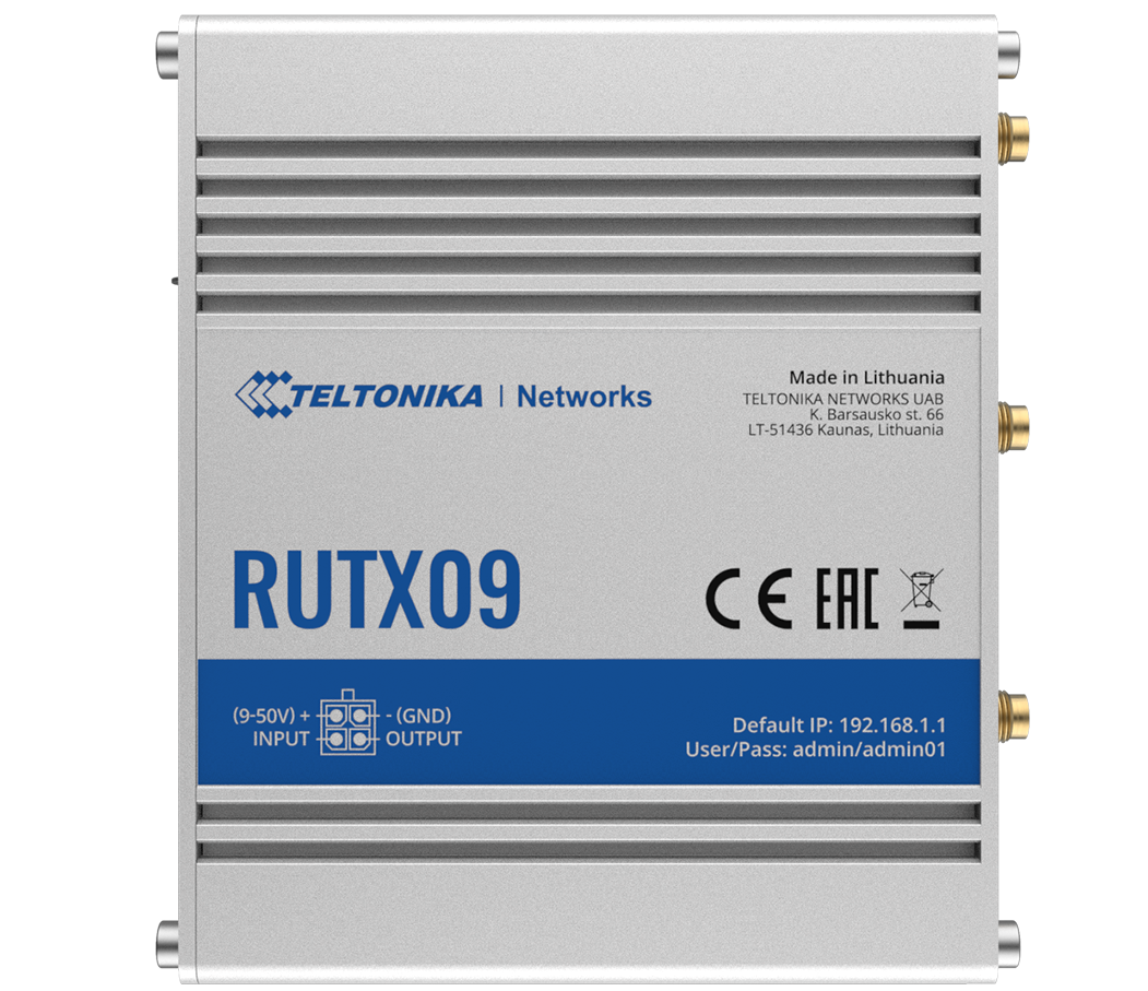 Промышленный сотовый маршрутизатор Teltonika RUTX09 - фото 3 - id-p150536226