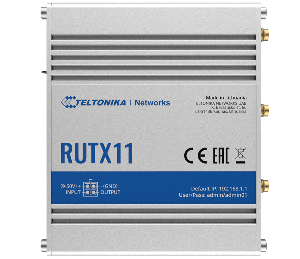 Промышленный сотовый маршрутизатор Teltonika RUTX11 - фото 3 - id-p150537116