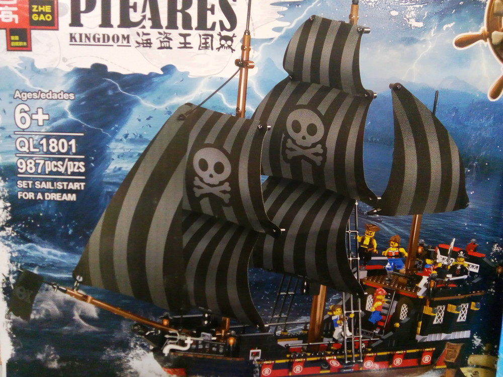 Конструктор Черная Жемчужина Пиратский корабль (аналог Lego Пираты) - фото 3 - id-p104276328