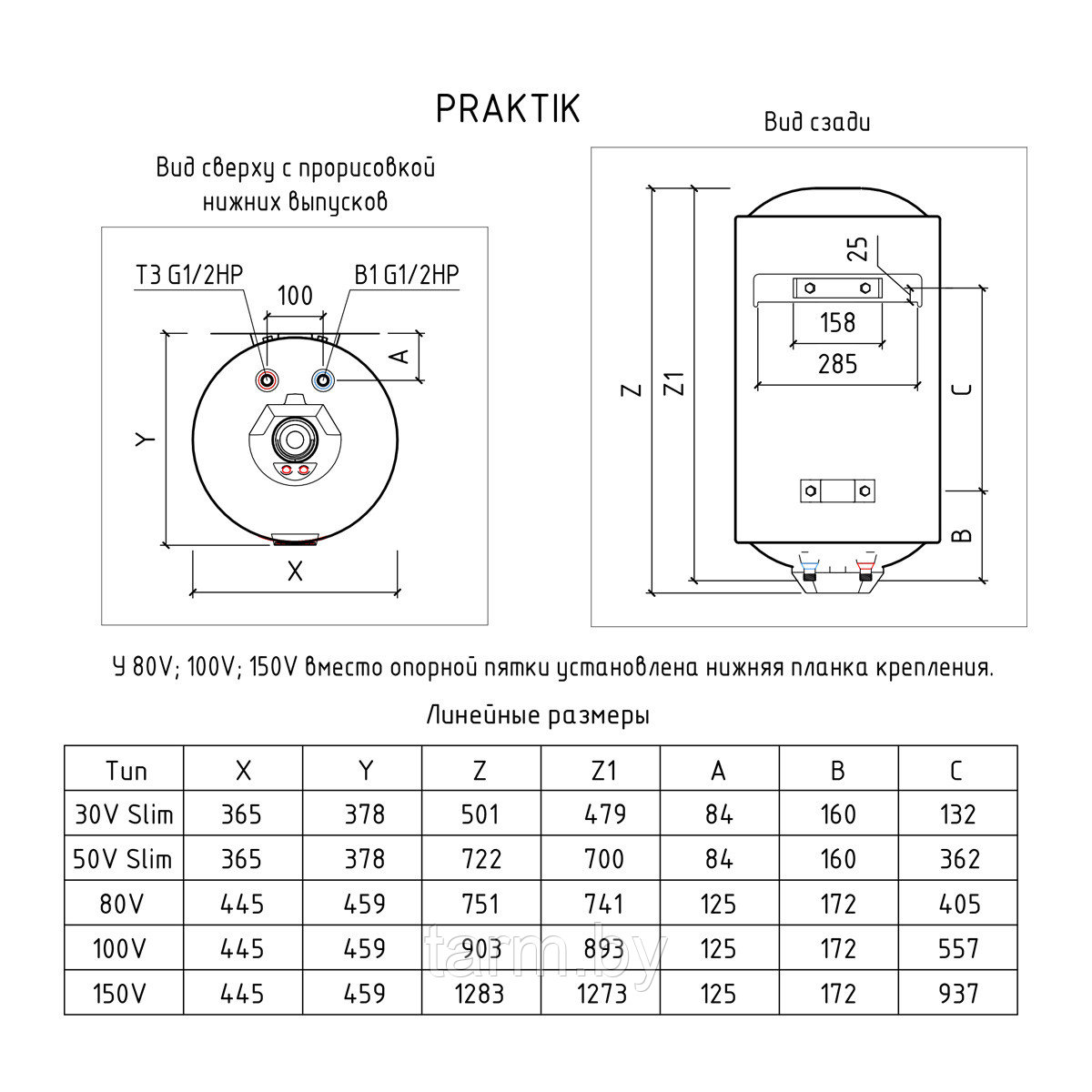 THERMEX Praktik 100 V Водонагреватель - фото 8 - id-p150547092