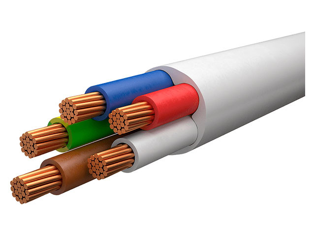 Провод ПВС 5х1,5  Б Поиск-1 (белый) (ПОИСК-1)