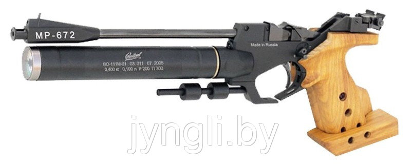 Пневматический пистолет МР-672-02 (PCP) купить в Минске