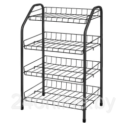 Этажерка для обуви Ника ЭТ2 черная