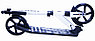 Двухколесный складной самокат Scooter Leo анодированный  с амортизатором цвет чёрный, фото 3