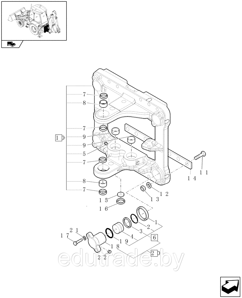 87705762 гидроцилиндр CASE, New-Holland. 87705784,87705786,87705787