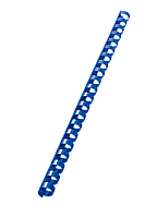Пружина Пластик 19мм OFFiCE KiT(100шт),цвет - синий - blue, для переплета