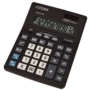 Калькулятор настольный 12-разрядный CITIZEN CDB-1201 BK, фото 2