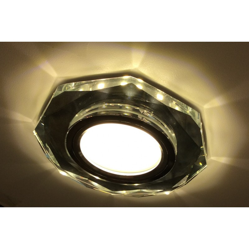 Точечный врезной светильник LBT D0801L-1+LED-серебро (silver) MR16 со светодиодной подсветкой - фото 3 - id-p150635004