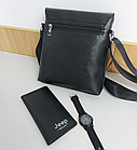 Мужская сумка JEEP + кошелёк+ ПОДАРОК, фото 4