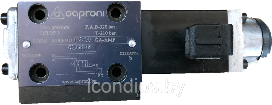 Гидрораспределитель RH 06101-012 аналог  (1РГЕ-6Т/3.574Е.Г12.01 GAM), фото 2